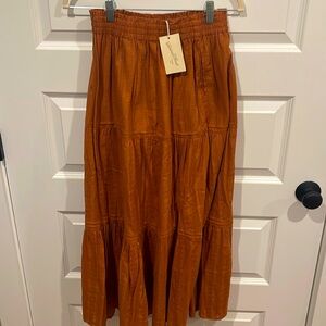 Universal thread Womens burnt orange maxi skirt - boho